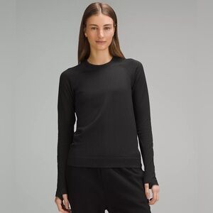 Lululemon Black Rest Less Pullover Athletic Sweatshirt Shirt Womens Size 8